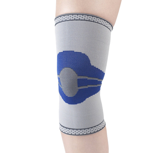 Champion Elastic Knee Support Compression Sleeve, Gray, Small