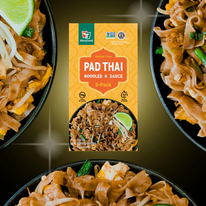 Gloryland Pad Thai Noodles and Sauce Meal Kit (28oz) - Pack of 5