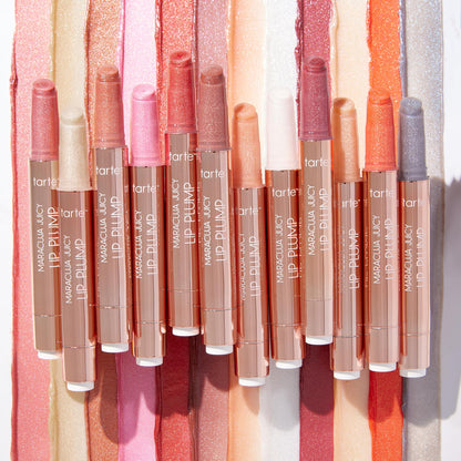 tarte maracuja juicy shimmer glass lip plump – Hydrating & Volumizing Lip Gloss Balm with Hyaluronic Acid & Vitamin E, Plumps & Moisturizes, Vegan & Cruelty-Free