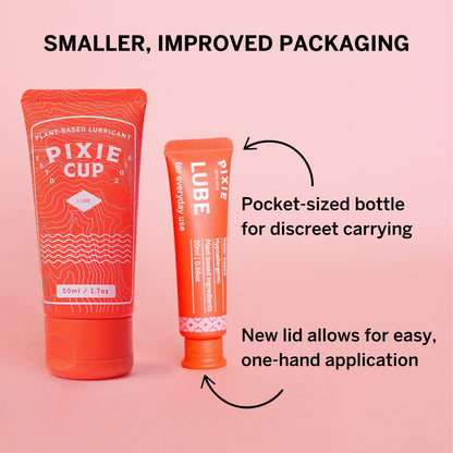 Pixie Menstrual Cup Lube for Feminine Care - Make it Easy to Insert Your Period Cups - All Natural Water Based Lubricant - Very Useful for Menstrual Disc Users (20 ML)
