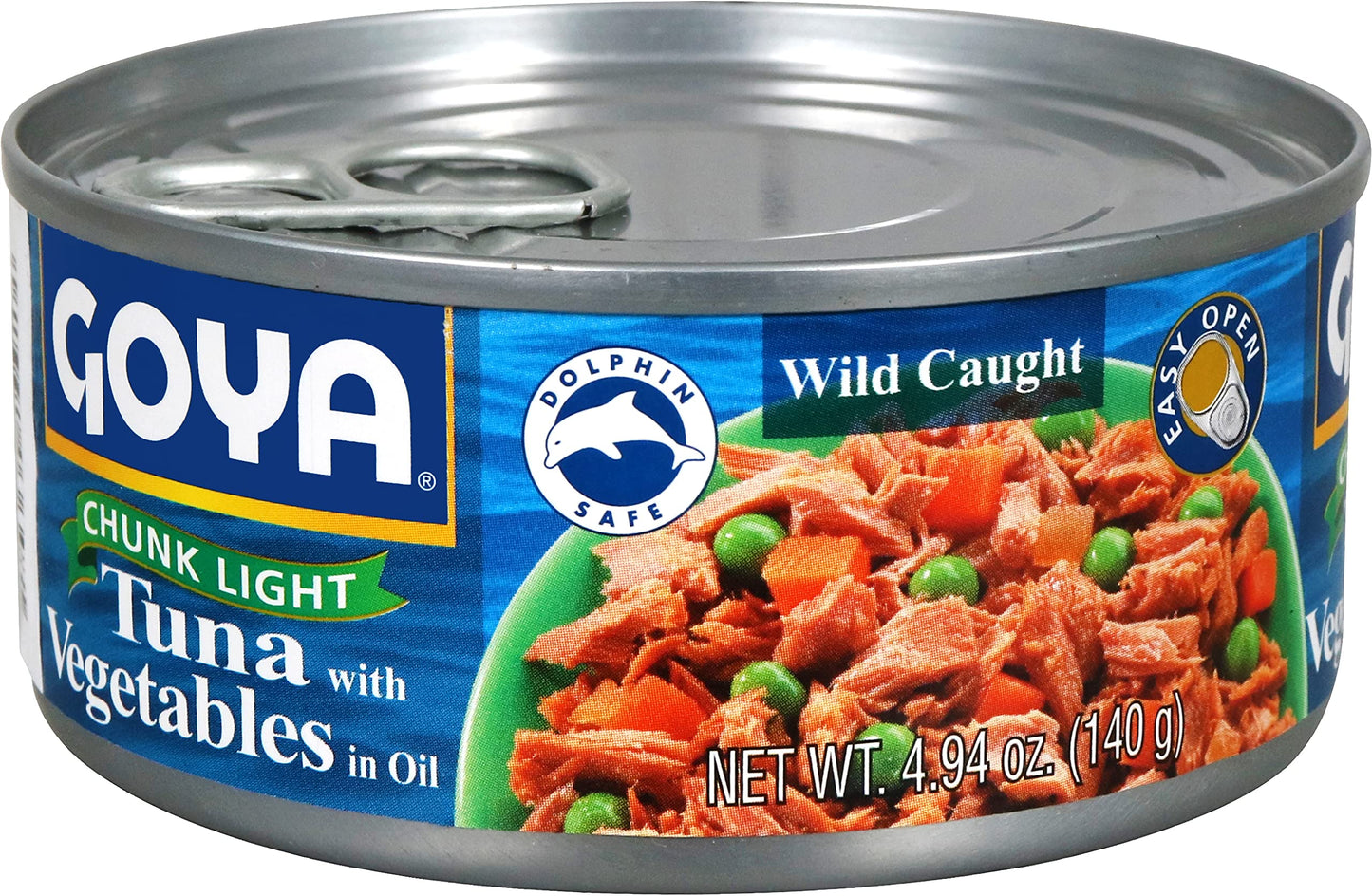 Goya Foods Chunk Light Tuna with Vegetables, Wild Caught, 4.94 Ounce (Pack of 24)