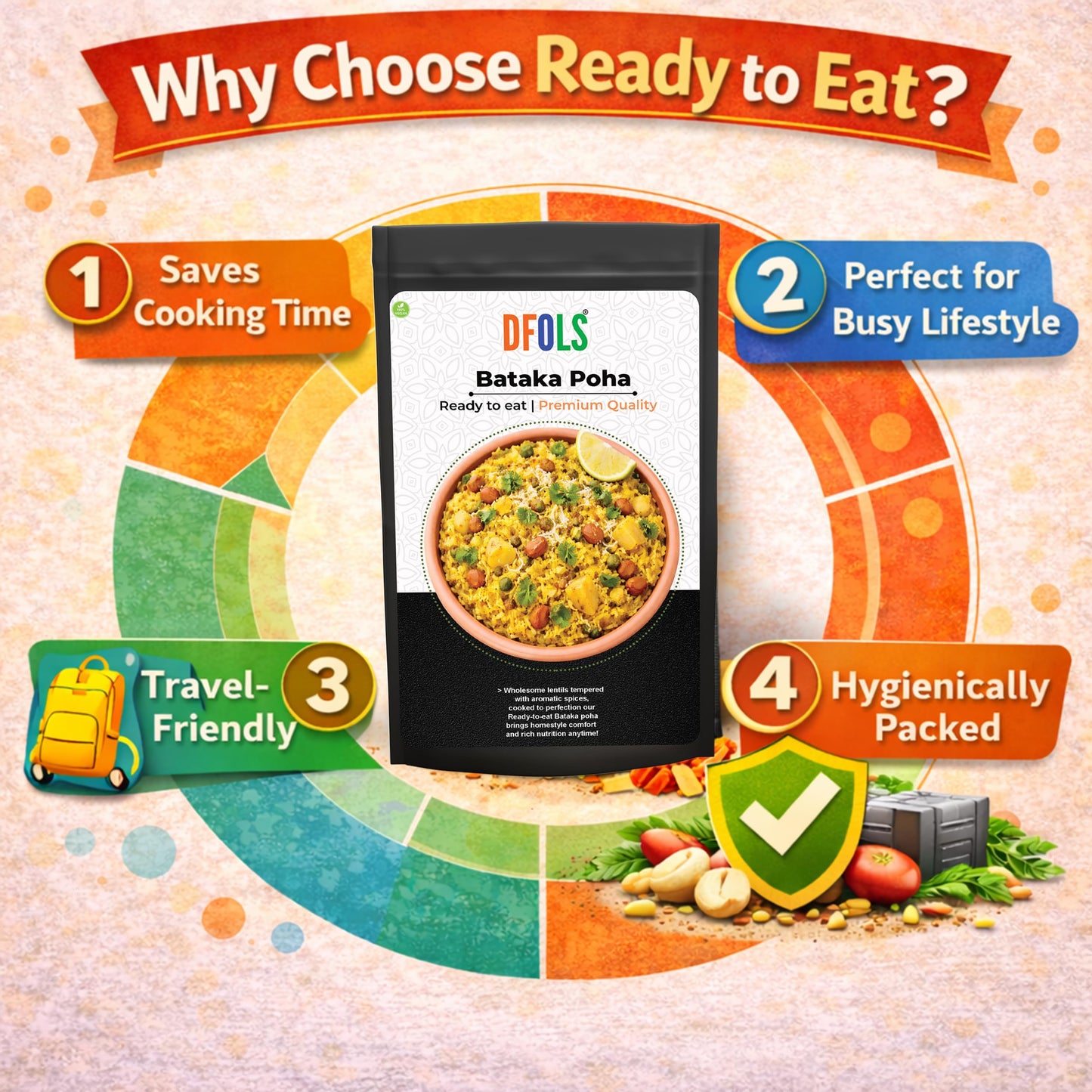 Bataka Poha Ready to Eat Flattened Rice Meal 0.33lb 5.29oz 150g バタカポハ