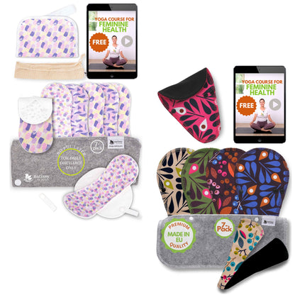 Non Slip Reusable Panty Liners for Women 7-Pack (S) Organic Cotton Panty Liners Reusable & Cloth Panty Liners Thong 7-Pack (Small) Mini Organic Cotton Reusable Panty Liners for Women