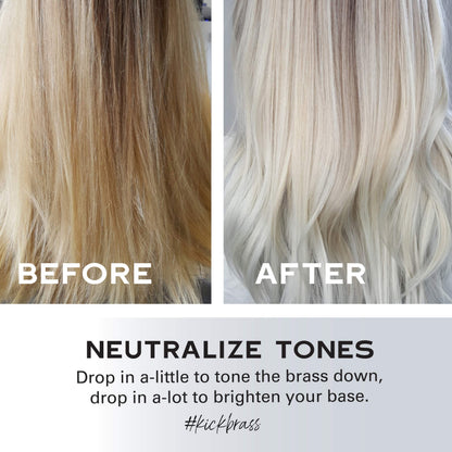 Keracolor Purple or Gold Toning Drops to Create Your Own Purple Shampoo - Mix with Any Shampoo, Conditioner or Cream Styler