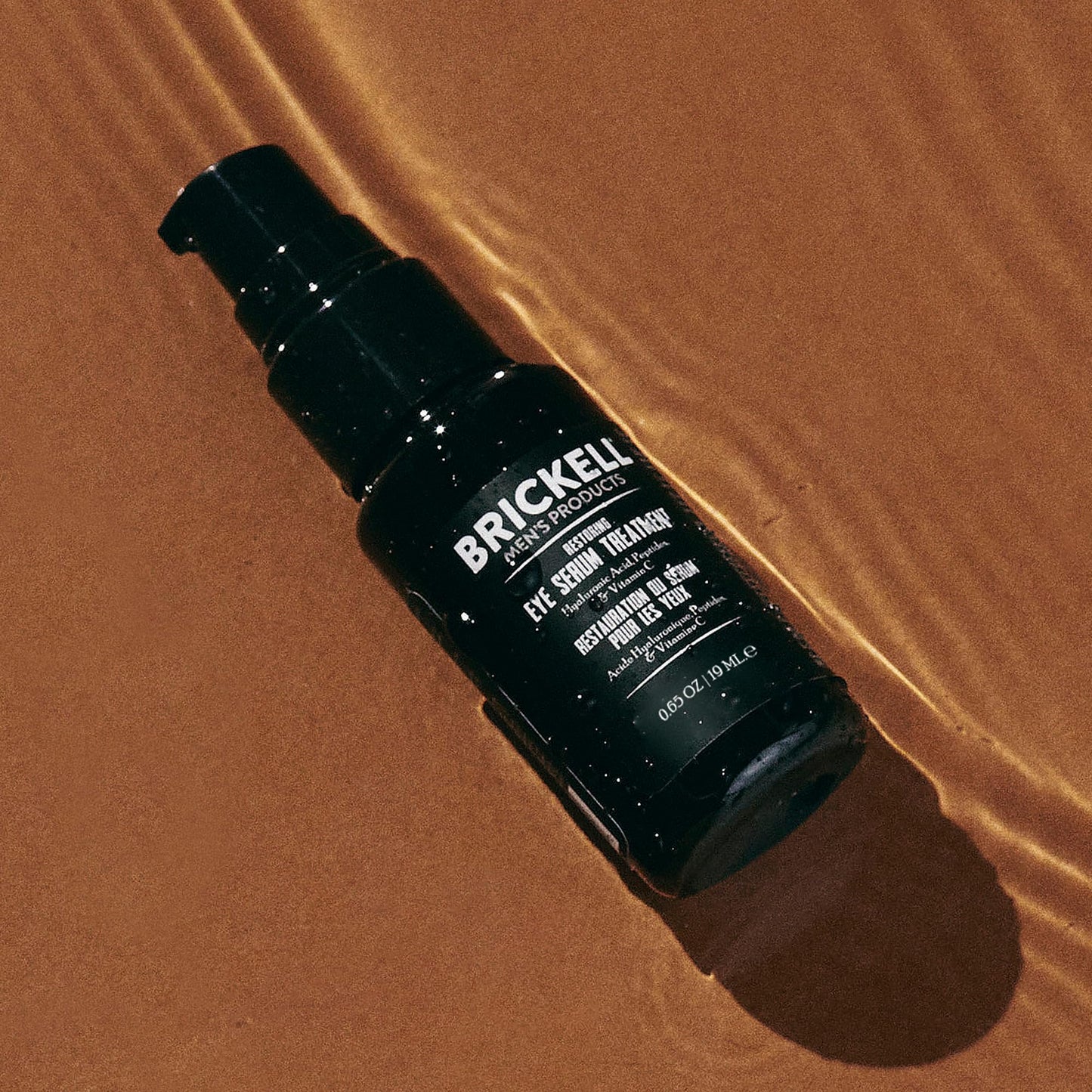 Brickell Men's Dark Circle Under Eye Treatment Serum For Men, Natural and Organic Eye Gel to Firm Men's Wrinkles, Reduce Dark Bags Under Eyes, and Promote Youthful Skin, 0.65 Ounce, Unscented