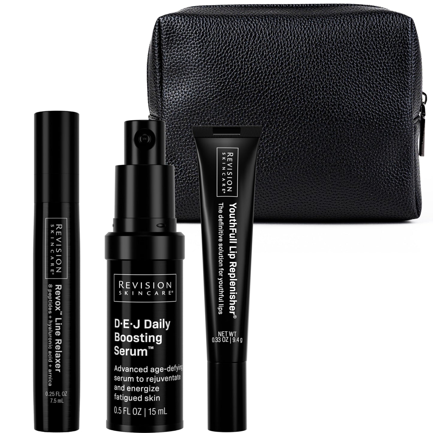 Revision Skincare Injection Perfection Regimen, Enhances Neurotoxin & Filler Results, Reduces Fine Lines & Wrinkles, Boosts Skin Firmness & Radiance, Hydrates Lips, 3-Step Anti-Aging Treatment