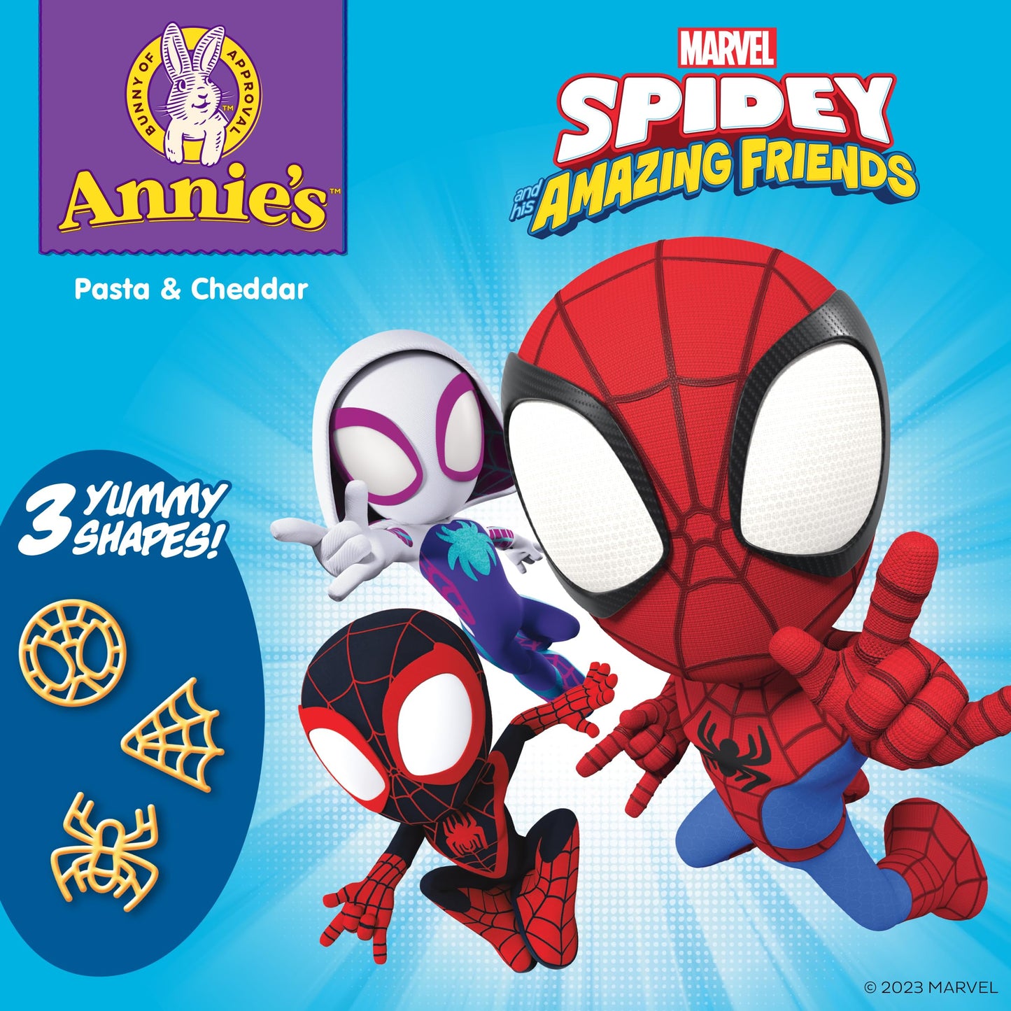 Annie's Marvel Spidey and His Amazing Friends Macaroni and Cheese, Microwavable Pasta and Cheddar, 4 Cups, 7.48 oz