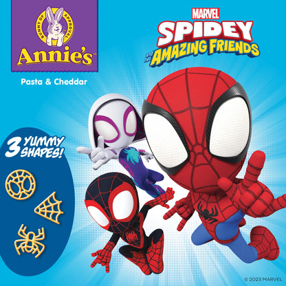 Annie's Marvel Spidey and His Amazing Friends Macaroni and Cheese, Microwavable Pasta and Cheddar, 4 Cups, 7.48 oz