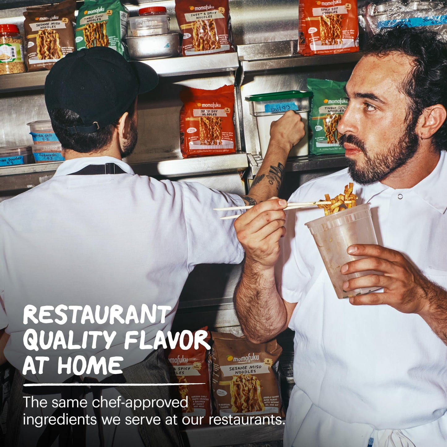 Momofuku Soy and Scallion Ramen Noodles by David Chang, 4 Pack of Restaurant Quality Air-Dried Instant Noodles Now with More Sauce & 10g of Protein