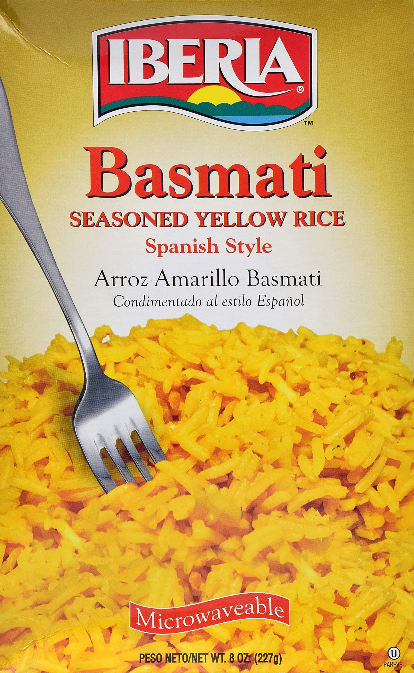 Iberia Basmati Seasoned Yellow Rice, 8 Ounce (Pack of 12)