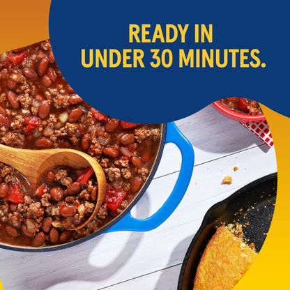 BUSH'S BEST Canned Chili Magic Chili Beans Starter Traditional Recipe (Pack of 12), Source of Plant Based Protein and Fiber, Low Fat, Gluten Free, 15.5 oz