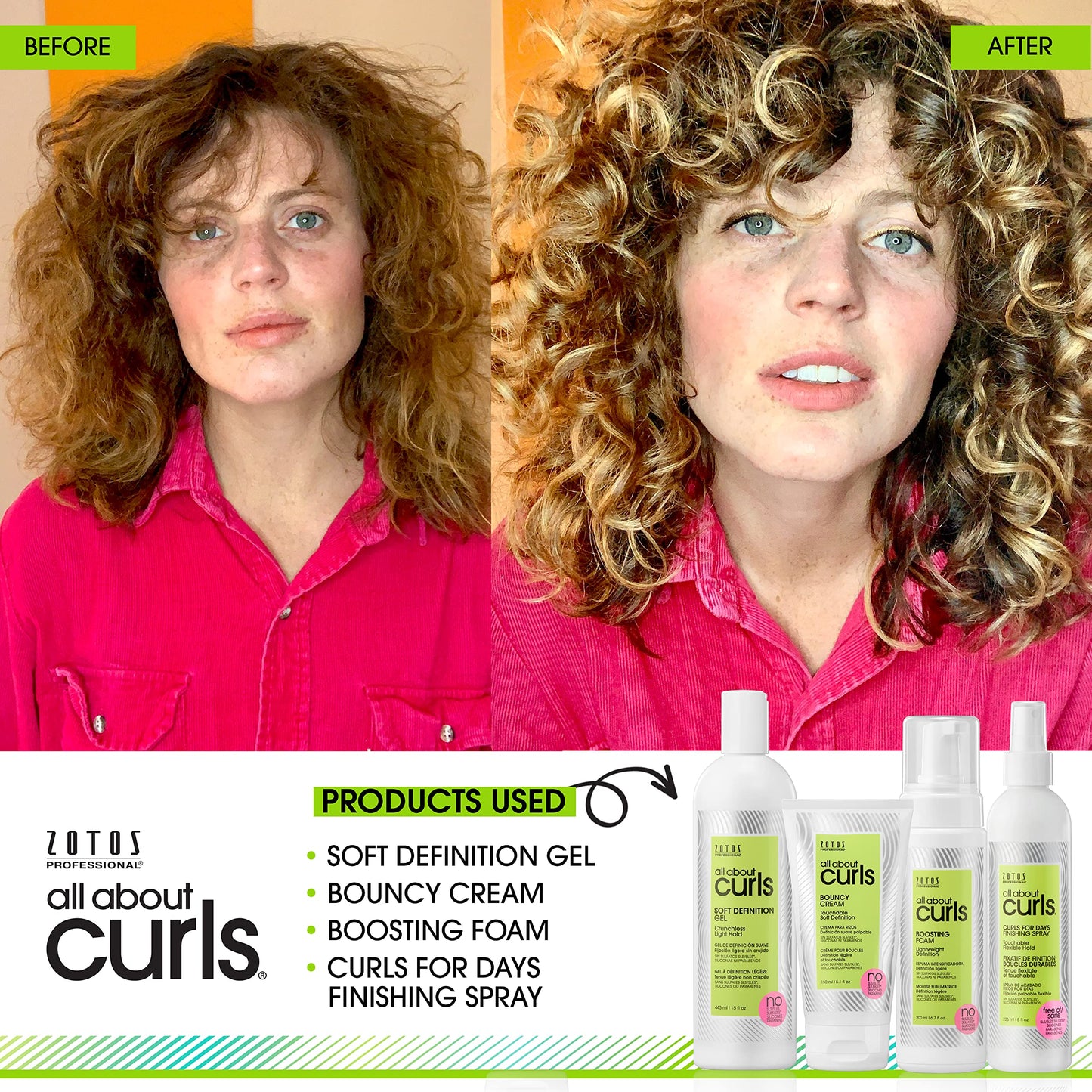 ALL ABOUT CURLS Curls For Days Finishing Spray | Touchable Flexible Hold | De-Frizz | Locks Out Humidity | All Curly Hair Types | Vegan & Cruelty Free | Sulfate Free | 8 Fl Oz