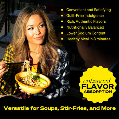 immi Spicy Red Miso Ramen Cup Noodles - 18g Plant-Based Protein, 8g Net Carbs, Keto Friendly, High Protein, High Fiber, Ready to Eat, 6 Pack
