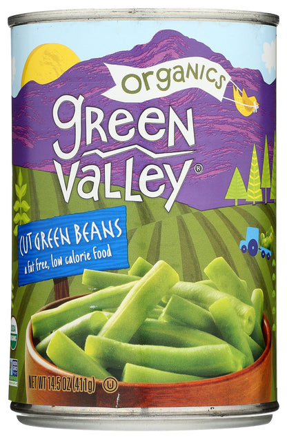 GREEN VALLEY Organic Cut Green Beans, 14.5 OZ