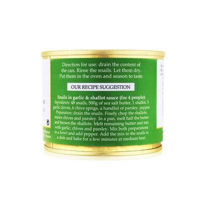 Straight from France Genuinely French, French Helix Lucorum Canned Escargots Snails, Keto & Paleo Friendly, 2 Dozen