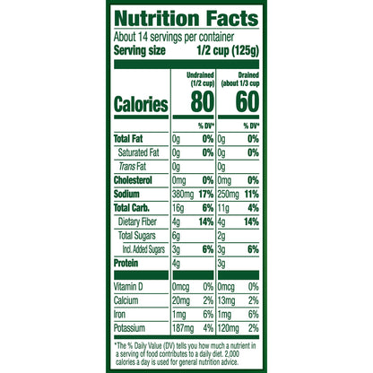Del Monte Canned Fresh Cut Sweet Peas, 15 Ounce (Pack of 4)