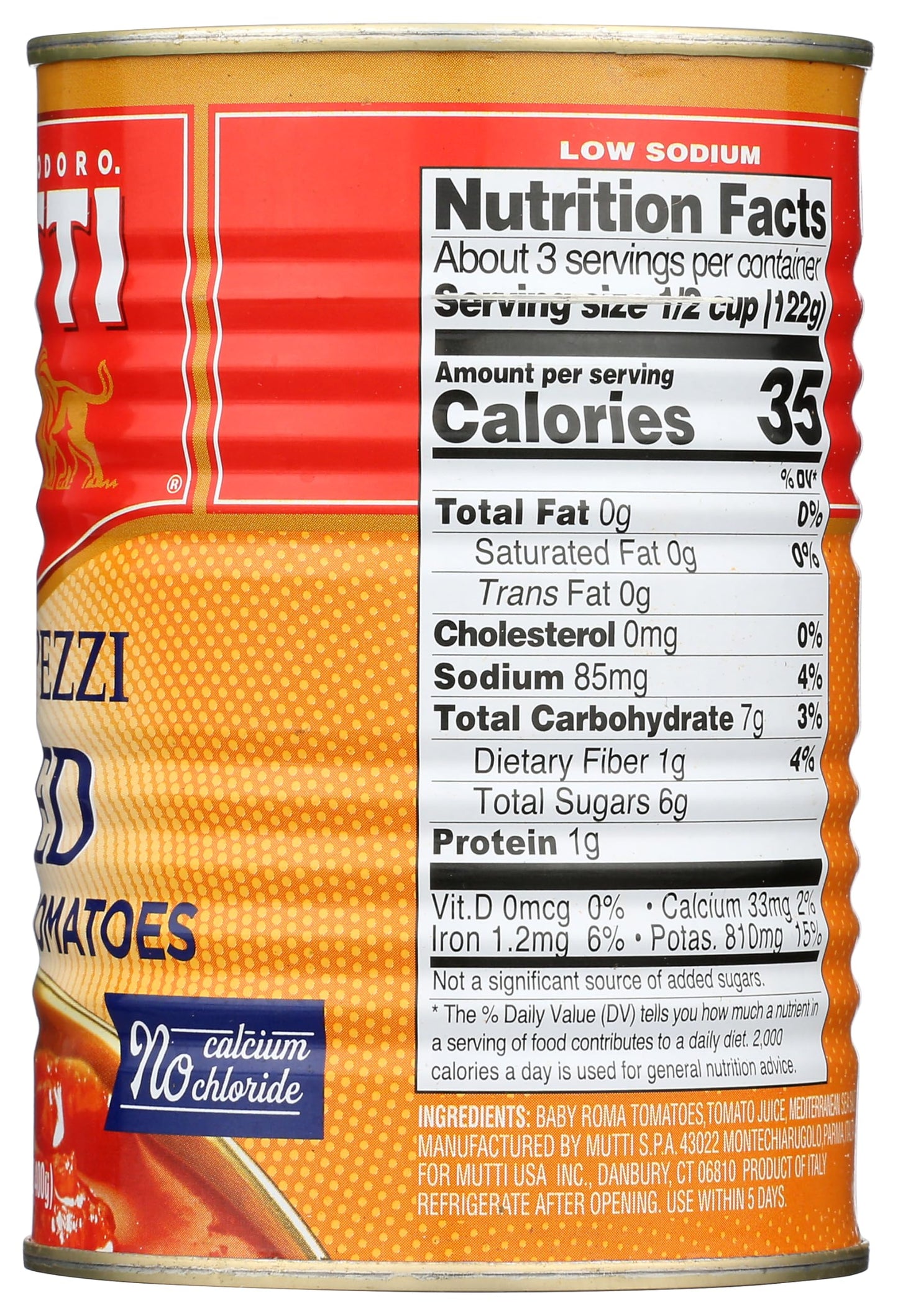 Mutti Diced Baby Roma Tomatoes, Vegan Friendly, Gluten Free & Non-GMO, 14 Ounce (Pack of 6)
