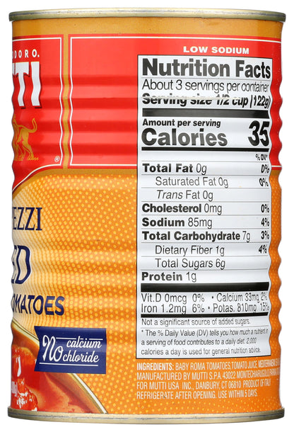Mutti Diced Baby Roma Tomatoes, Vegan Friendly, Gluten Free & Non-GMO, 14 Ounce (Pack of 6)