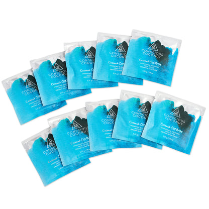 Organic Coconut Oil Intimate Wipes – Sensitive Skin Feminine Wipes, Biodegradable, Individually Wrapped, Moisturizing & Gentle – Ideal for Daily Use