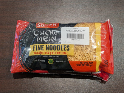 Gefen Gluten Free Chow Mein Fine Noodles, 8oz (3 Pack) Ready To Eat, All Natural, Thin & Crisp, Best By: 8/6/2026