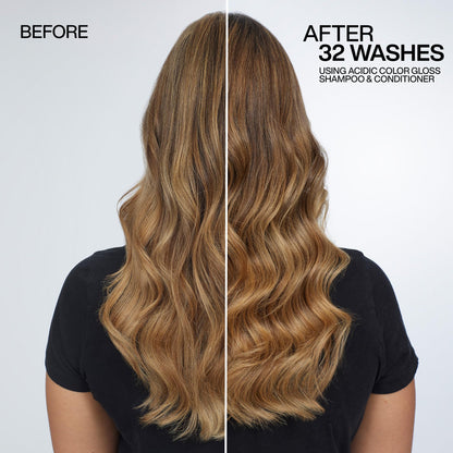 Redken Acidic Color Gloss Conditioner - Color Protection & Vibrancy, Salon-Grade Hair Shine, For Color-Treated Hair
