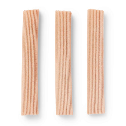 Medline Gel Ribbed Digital Toe Tube, Wide 6" x 1", Mineral Oil Gel Pad, Absorbs Shock and Pressure, Relieves Discomfort, Reusable, Can be Trimmed, Pack of 3