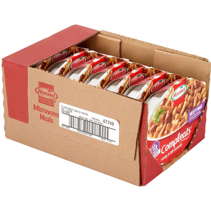 HORMEL COMPLEATS Beefy Mac & Cheese Microwave Tray, 7.5 Ounces (Pack of 7)