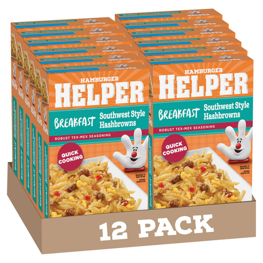 Hamburger Helper BREAKFAST Southwest Style Hashbrowns, 4 oz, 12 per case