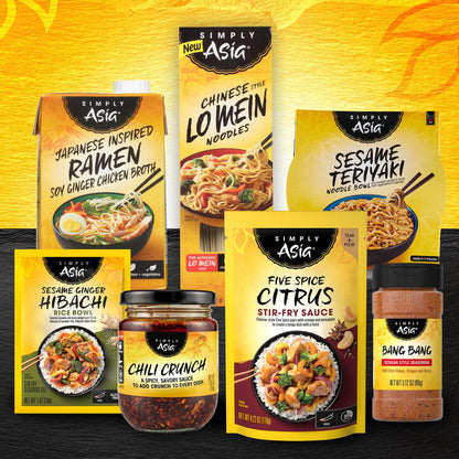 Simply Asia Lo Mein Noodles, Chinese Style, No MSG, For Cold Noodle Soups, Vegetable Lo Mei, Chicken Lo Mein & Stir-Fries, 14 oz