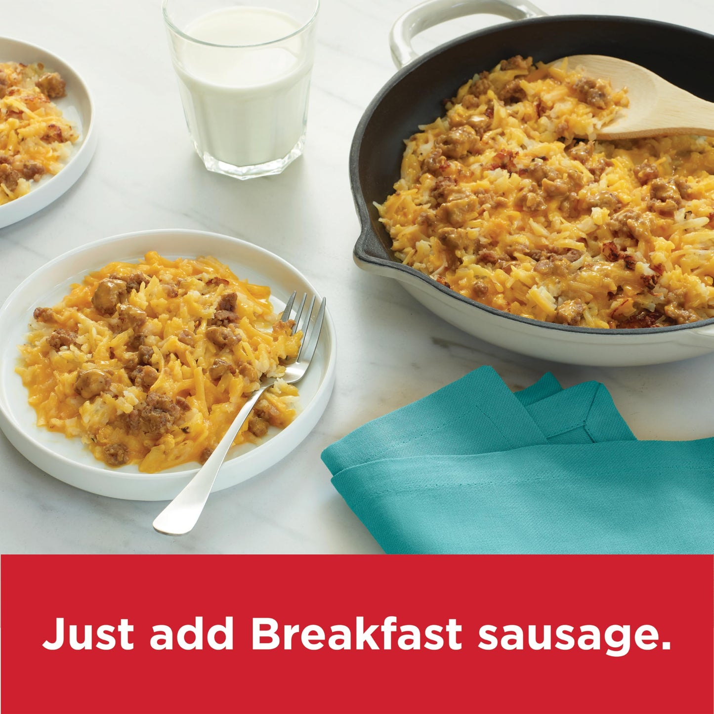 Hamburger Helper BREAKFAST Cheesy Hashbrowns Meal (5.5 oz - 12 Pack) No Artificial Flavors, Ready in3 Easy Steps, Quick Breakfasts for Busy Mornings & Families On-the-Go