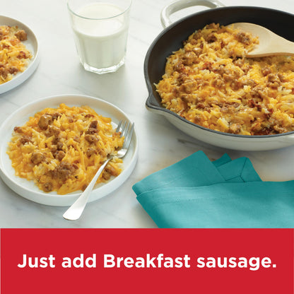 Hamburger Helper BREAKFAST Cheesy Hashbrowns Meal (5.5 oz - 12 Pack) No Artificial Flavors, Ready in3 Easy Steps, Quick Breakfasts for Busy Mornings & Families On-the-Go