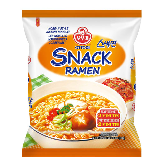 OTTOGI SNACK RAMEN, KOREAN STYLE INSTANT NOODLE, Traditional Instant ramen, Thin Noodle and Mild Flavor (3.8oz) - 10 Pack…