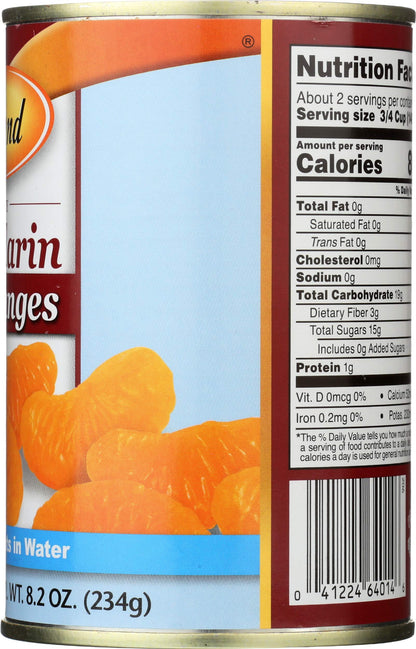 Roland Foods Fancy Whole Mandarin Orange Segments in Water, 14 Ounce Can, Pack of 1