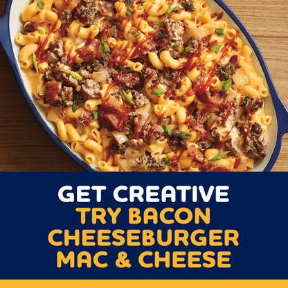 Kraft Deluxe Mac and Cheese, 1 Family Size Box, for Easy Dinner or Dinner Sides, Original Cheddar Flavor, No Artificial Dyes or Flavors, 24 oz
