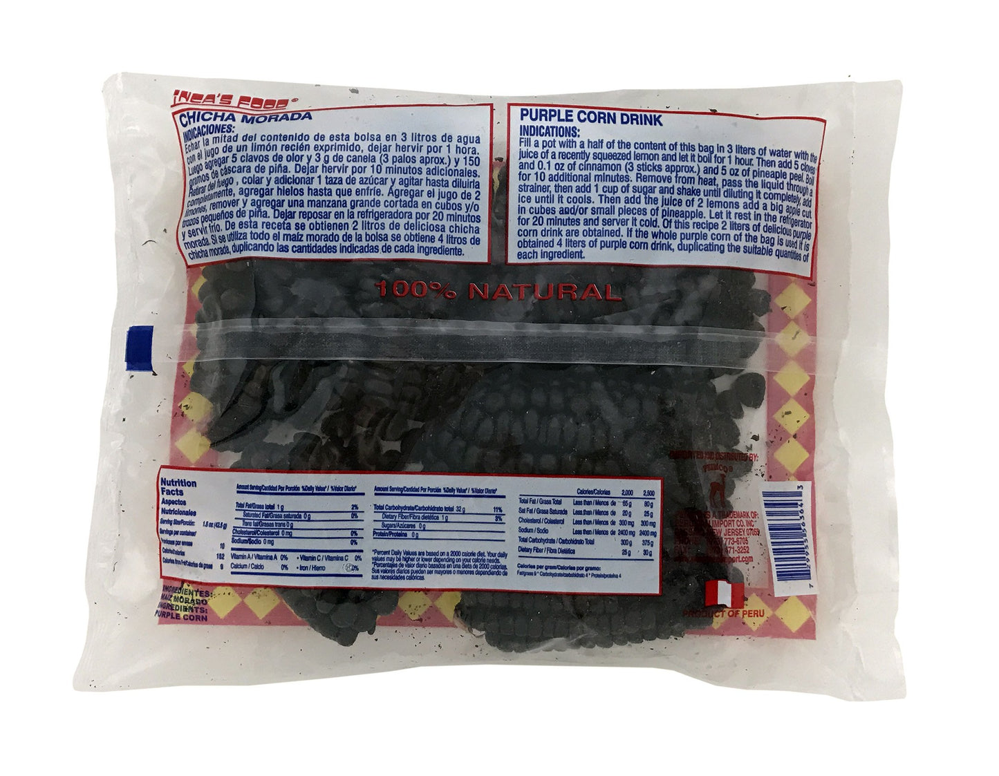 Inca's Food Maiz Morado (Purple Corn) 15 oz - Product of Peru