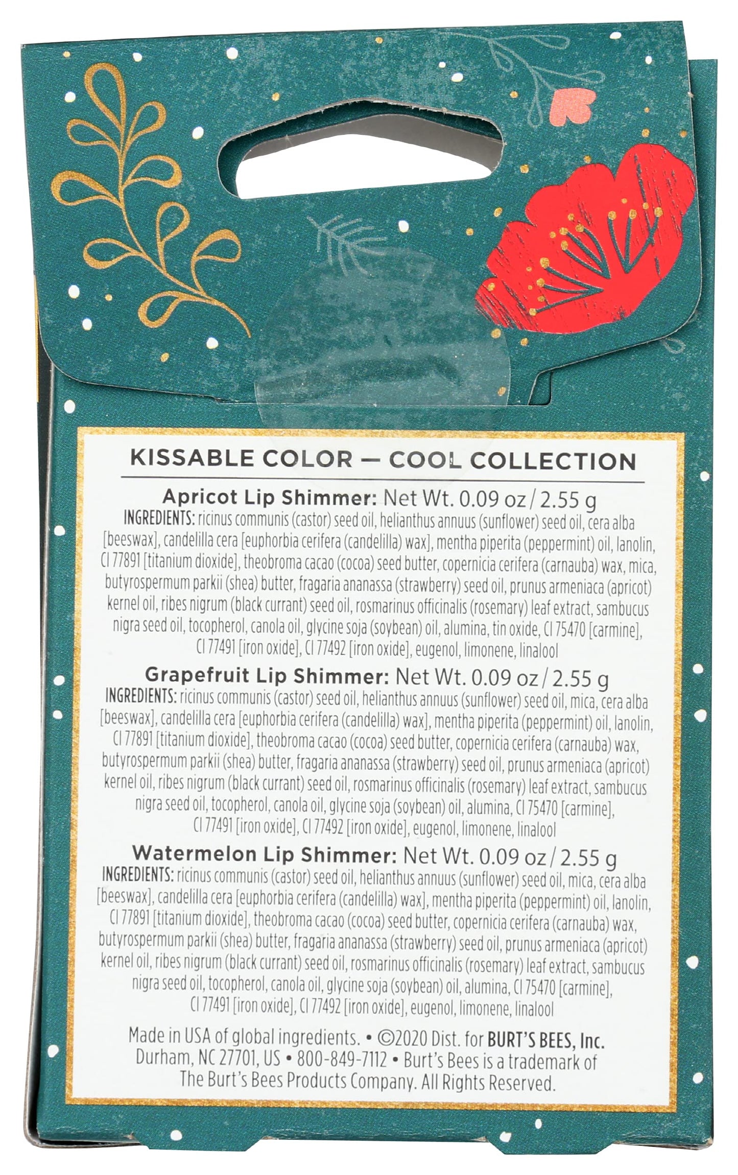 BURTS BEES Cool Kissable Color Gift Set, 1 EA