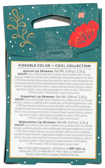 BURTS BEES Cool Kissable Color Gift Set, 1 EA