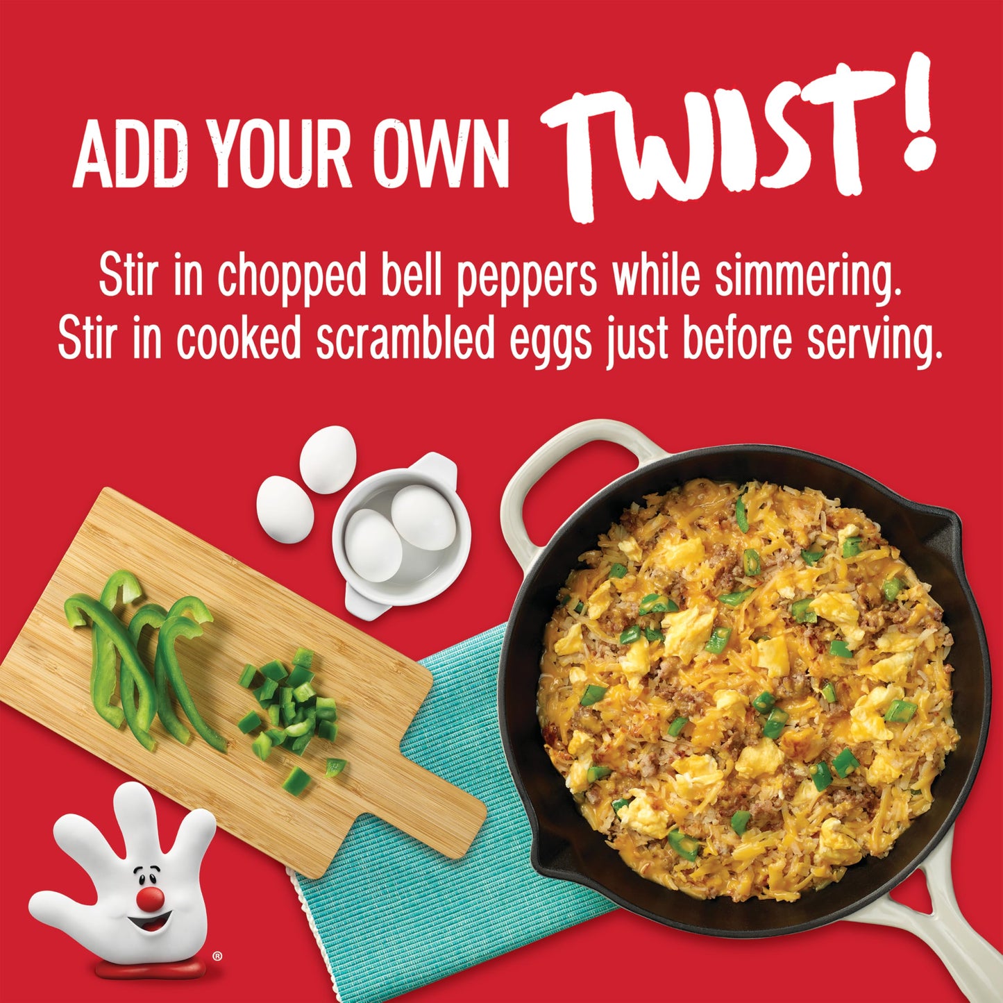 Hamburger Helper BREAKFAST Cheesy Hashbrowns Meal (5.5 oz - 12 Pack) No Artificial Flavors, Ready in3 Easy Steps, Quick Breakfasts for Busy Mornings & Families On-the-Go