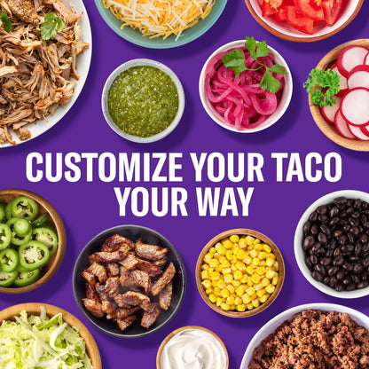 Taco Bell Crunchy & Soft Taco Cravings Kit with 6 Soft Tortillas, 6 Crunchy Taco Shells, Taco Bell Mild Sauce & Seasoning, 12.9 oz Box