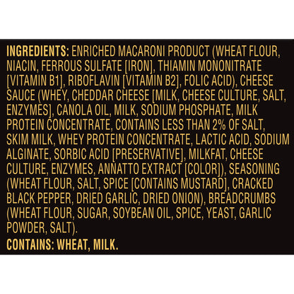 Cracker Barrel Oven Baked Mac and Cheese, 1 Pouch, for Easy Dinner or Dinner Sides, Sharp White Cheddar Flavor, No Artificial Flavors or Dyes, 12.3 oz