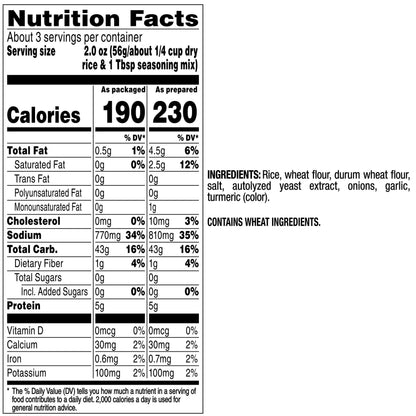Near East Rice Pilaf Mix, Original, 6.09 Ounce (Pack of 12 Boxes)