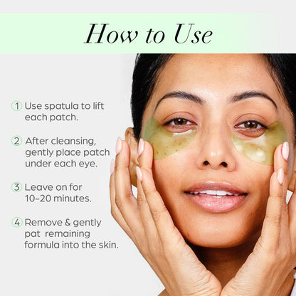 PÜR MINERALS Hydrogel Rejuvenating Under Eye Patches, Mellow Eyes - Hydrates, Plumps & Brightens Under Eye - Hemp Seed Oil, Green Tea Extract, Kiwi Fruit Extract - Cruelty & Gluten Free - 30 Pairs