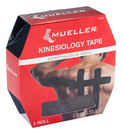 Mueller Sports Medicine Kinesiology Tape, Quality Therapeutic Athletic Tape, Continuous Roll, Latex Free, 2" x 98.4 Feet
