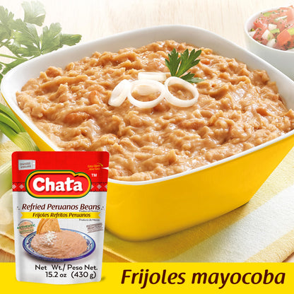 Chata Mexican Refried Mayocoba Beans, 15.2 oz (Pack of 3)