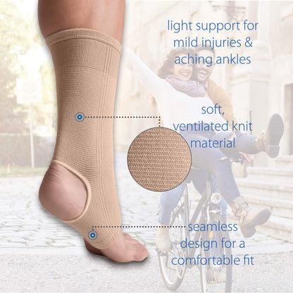 Swede-O Ventilated Elastic Ankle Support Sleeve, Medium