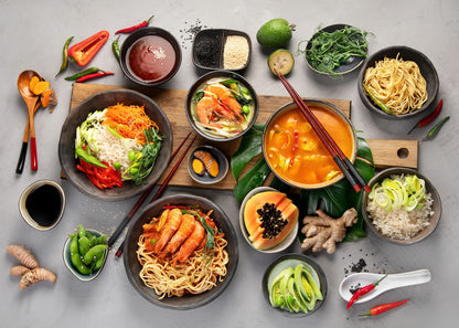 MAMA Ramen Style Instant Oriental Noodles Variety 30 Pack, Chicken, Pork, Creamy Shrimp