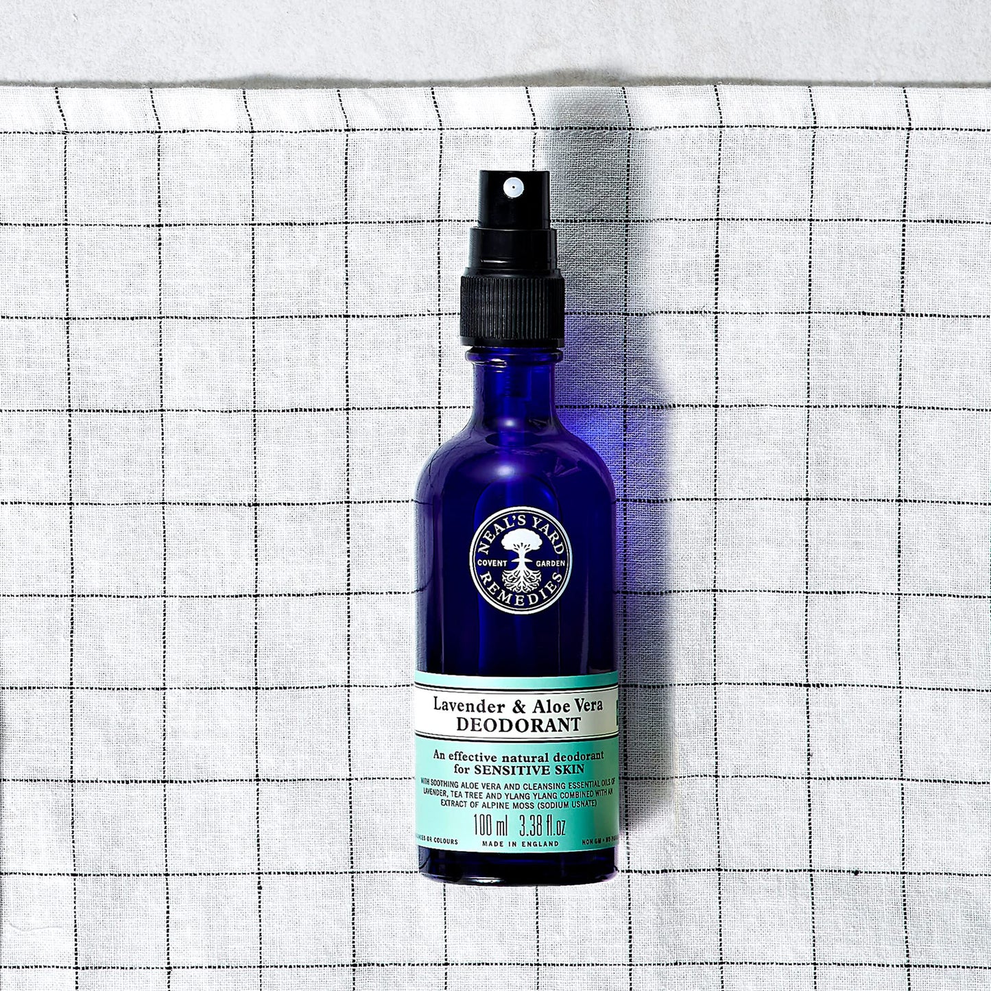 Neal's Yard Spray Deodorant with a Blend of Cleansing Extracts & Essential Oils for All Skin Types, Aluminum & Cruelty Free, Lavender & Aloe, 100mL