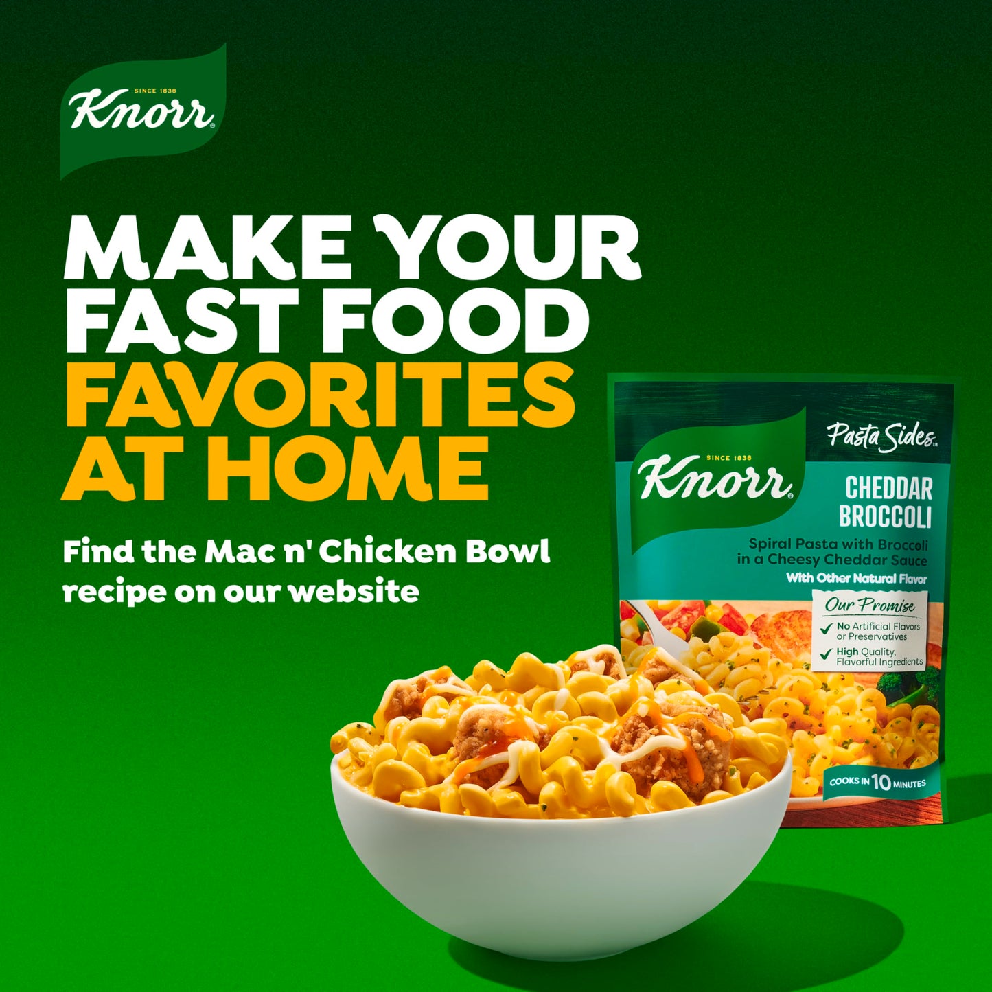 Knorr Pasta Sides 12 count Cheddar Broccoli for delicious, rich meal starter, pasta side or one skillet meal 7 minute preparation easy pasta dishes 4.3 oz