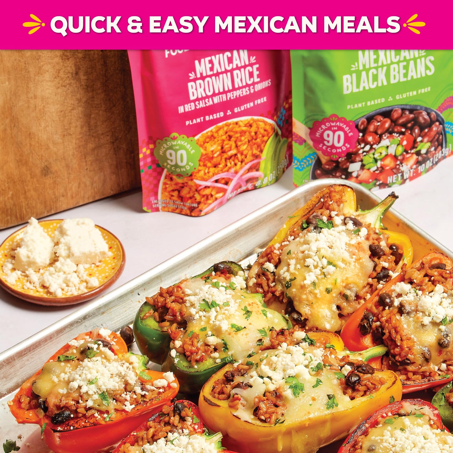 SOMOS Mexican Brown Rice - Gluten Free, Non-GMO, Vegan & Microwavable Meals Ready to Eat - Delicious, Healthy & Convenient - Perfect for Burrito Bowls, Tostadas & More | 8.8 oz (Pack of 6)