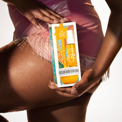 Sol de Janeiro Bum Bum Party of Two Beauty Gift Set | Brazilian Bum Bum Cream 2.5 fl oz & Cheirosa 62 Perfume Mist 1 fl oz | Beauty Minis | Limited Edition | Travel Size Trial Set